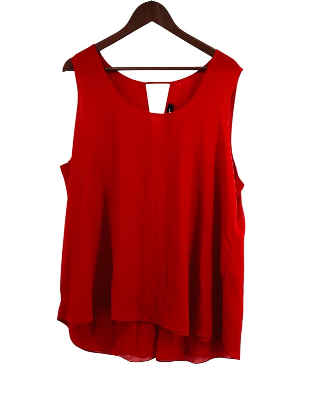 🐵 Lily Morgan Sleeveless Chiffon Layered Tank Top, Size 1XL